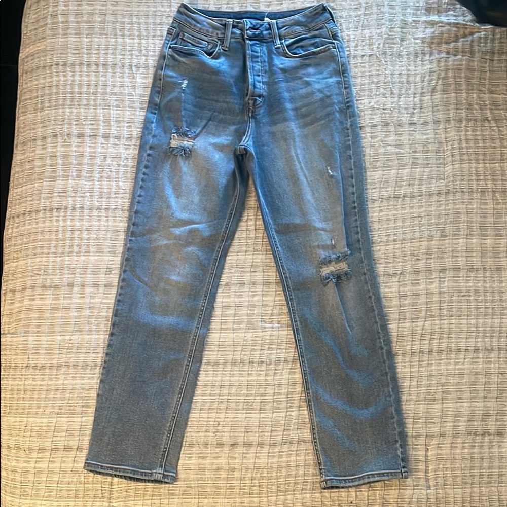 Forever 21 Light Blue Straight Leg Jeans